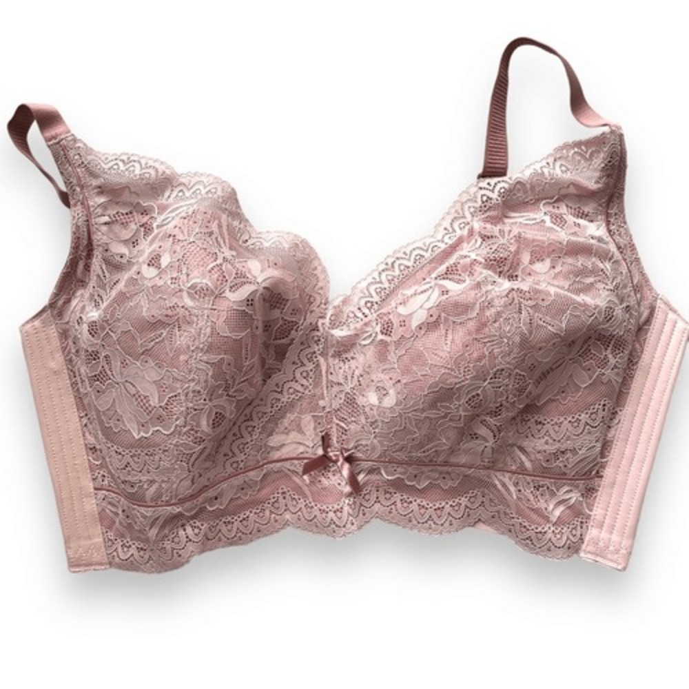 Rose Gold Lace Bralet, 44DD‎